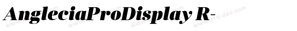 AngleciaProDisplay R字体转换